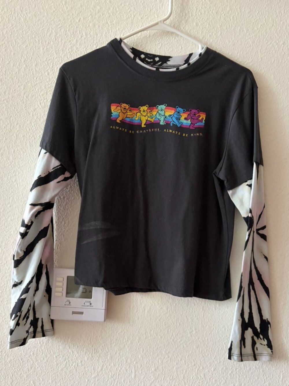 Grateful Dead Layered Tie-Dye Long Sleeve Tee – Size Medium - Picture 1 of 2